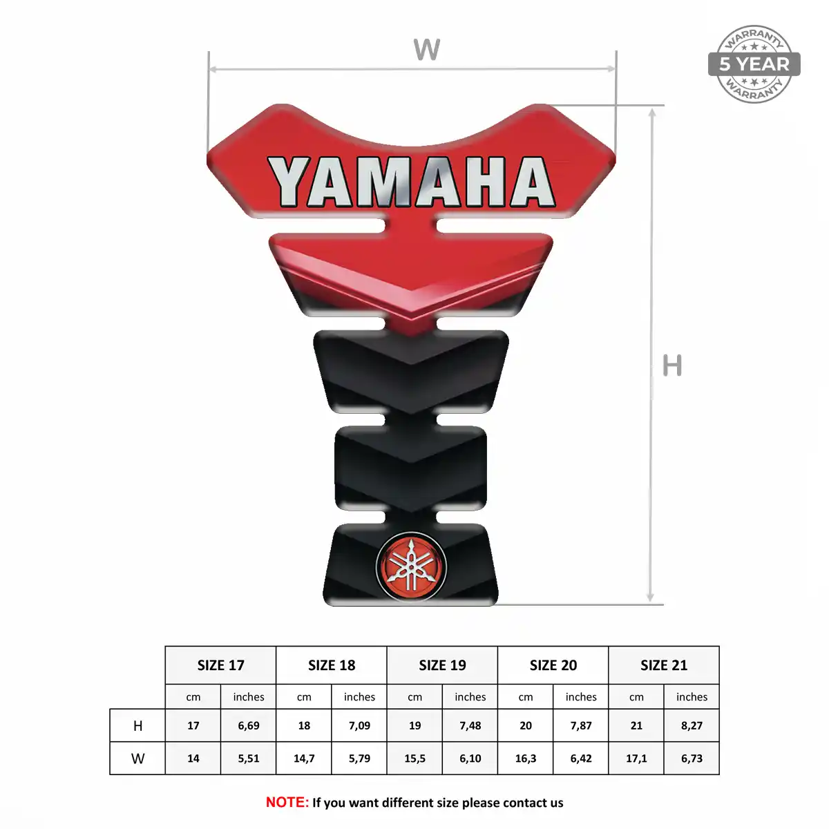 Yamaha Domed Tank Pad Prestige Line