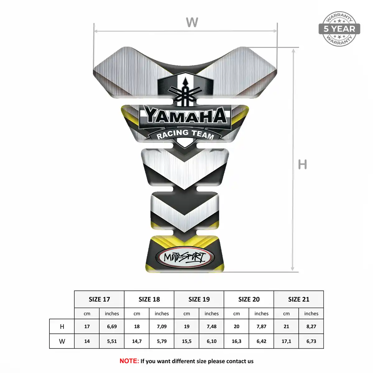 Yamaha Domed Tank Protector Deluxe Edition