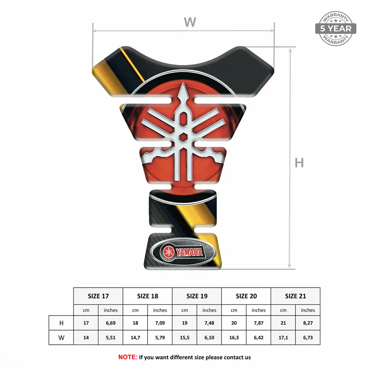 Yamaha Domed Tank Protector Superior Craft