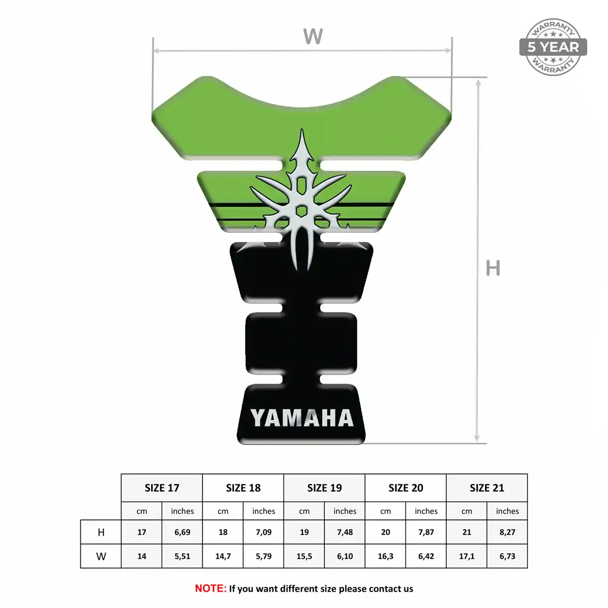 Yamaha Domed Tank Sticker Superior Craft