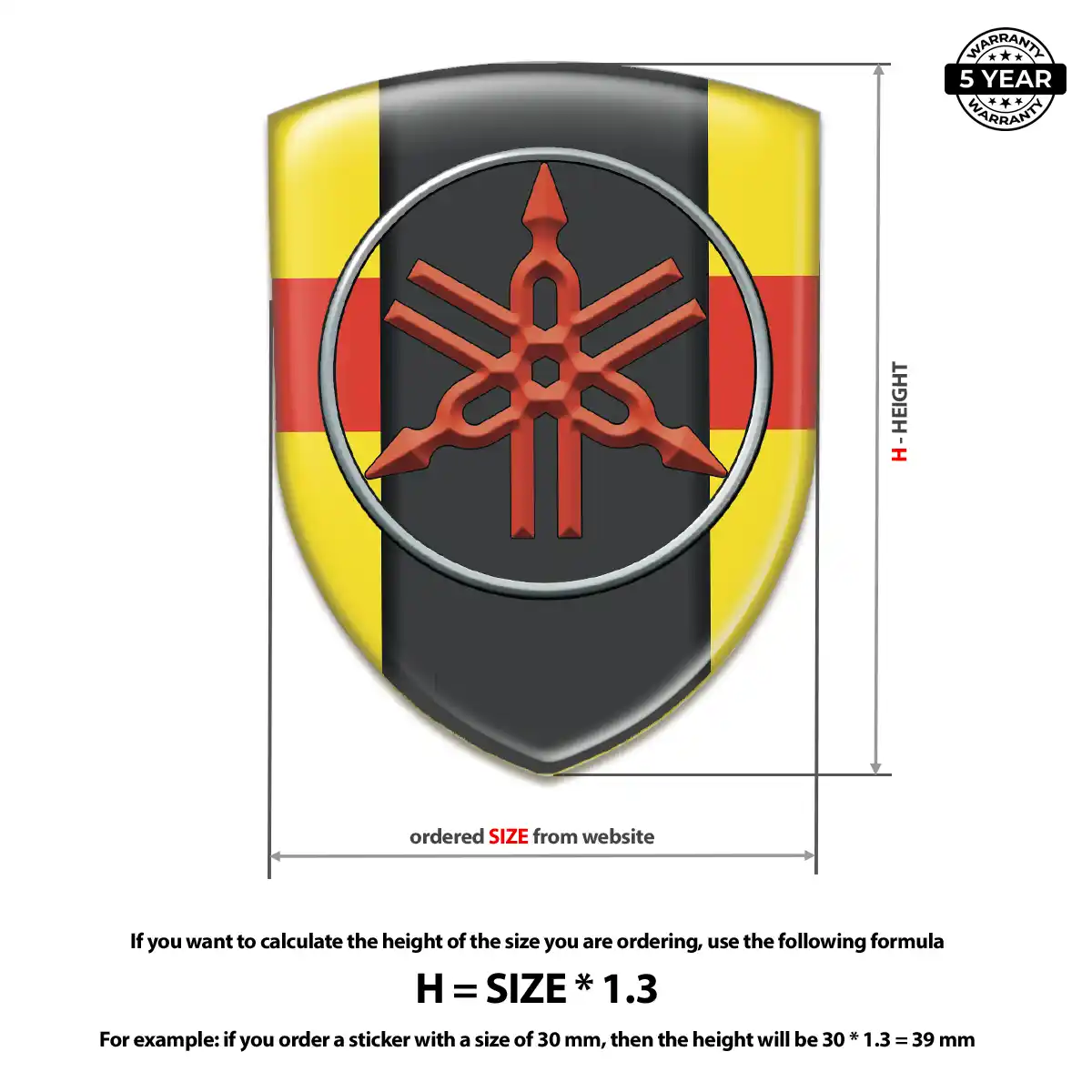 Yamaha Emblem Badge Cabin Style