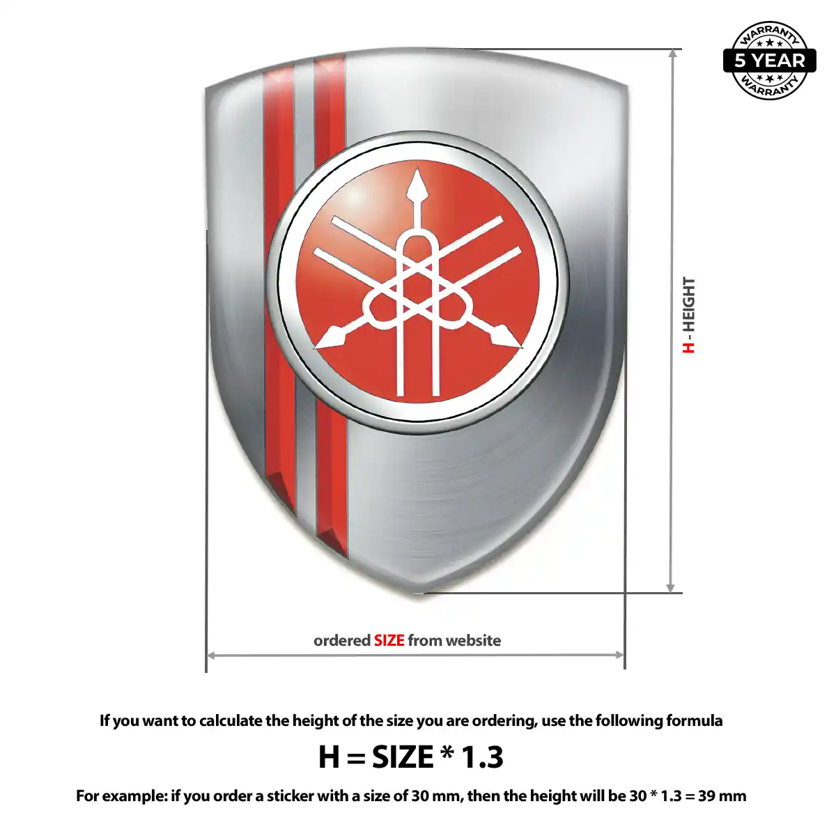 Yamaha Emblem Badge Deluxe Edition