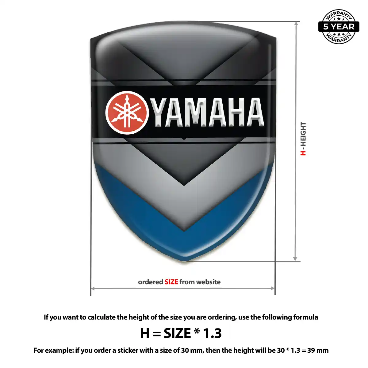 Yamaha Emblem Badge Exterior Luxe