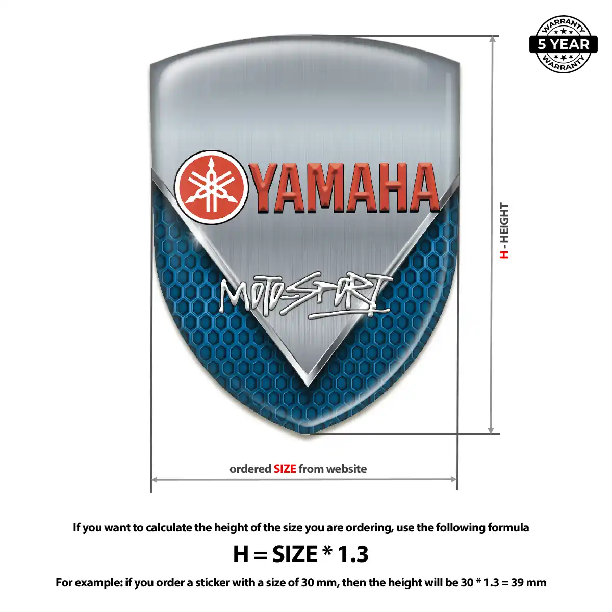 Yamaha Emblem Badge Logo Deluxe Edition