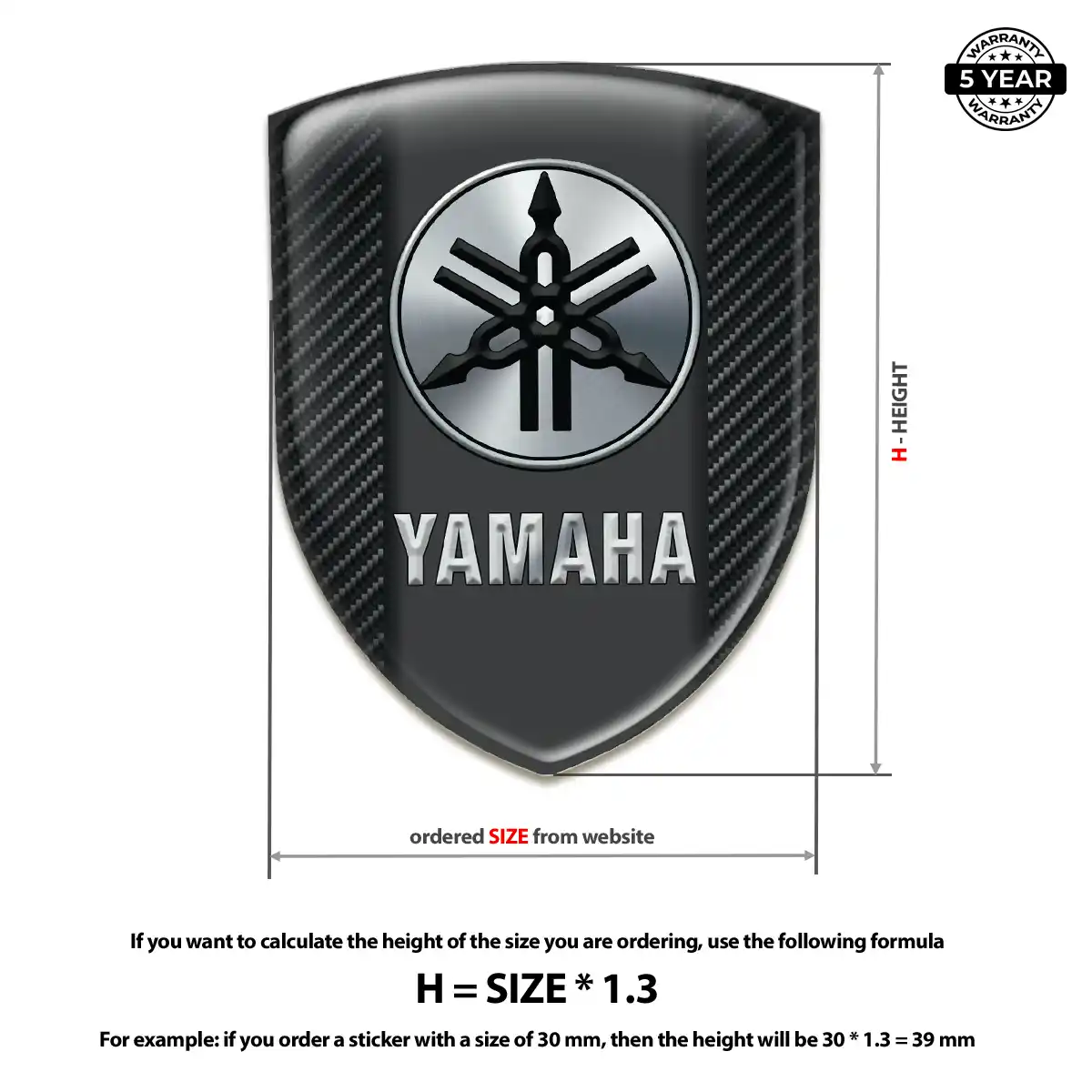 Yamaha Emblem Badge Logo Elite Edition