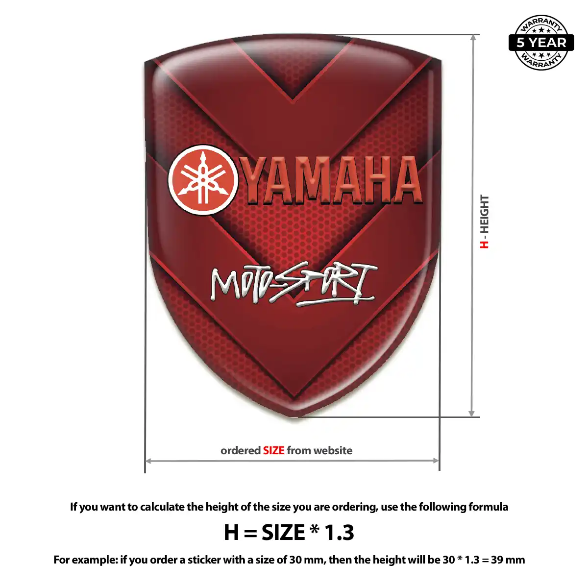 Yamaha Emblem Badge Logo Exclusive Series
