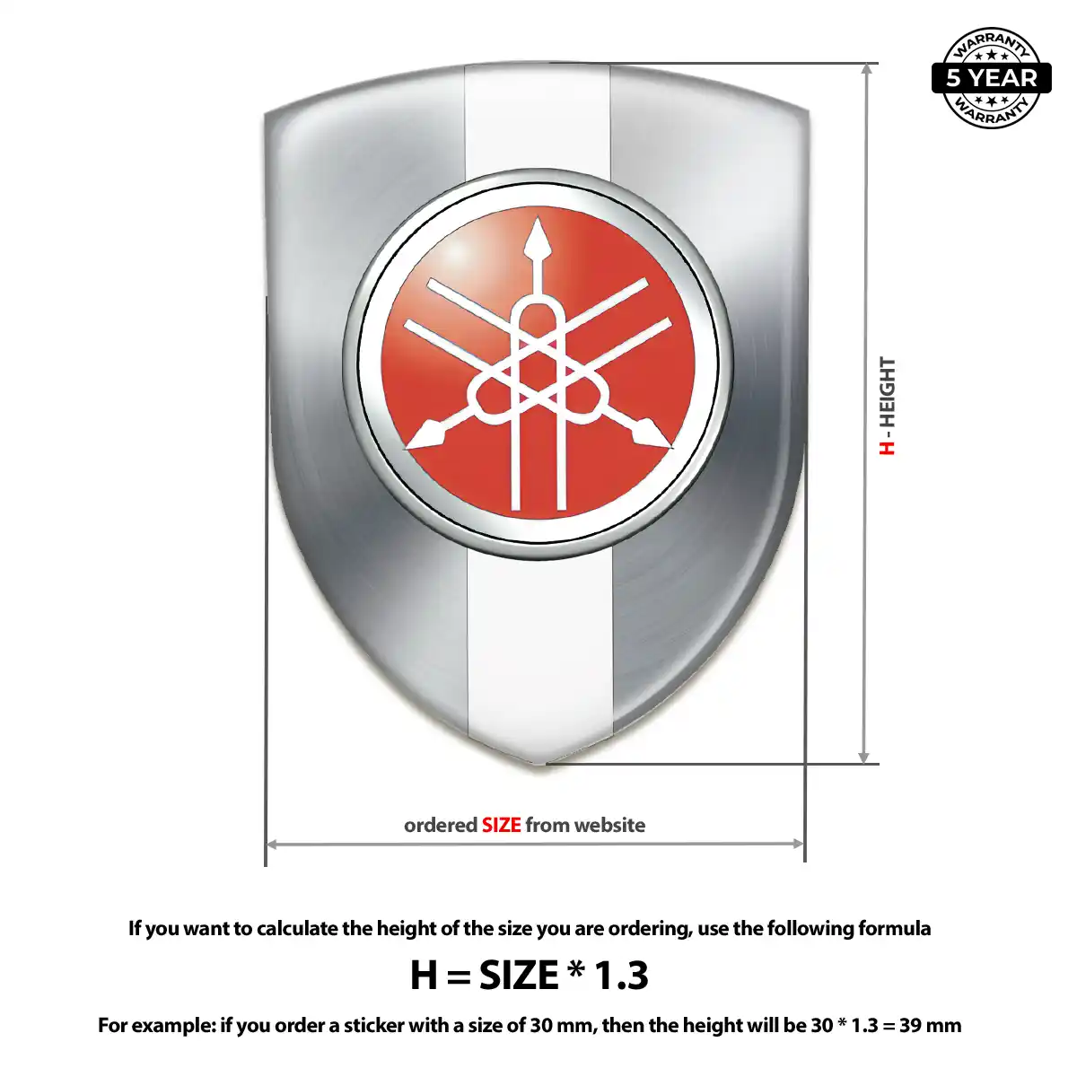 Yamaha Emblem Badge Logo Noble Edition
