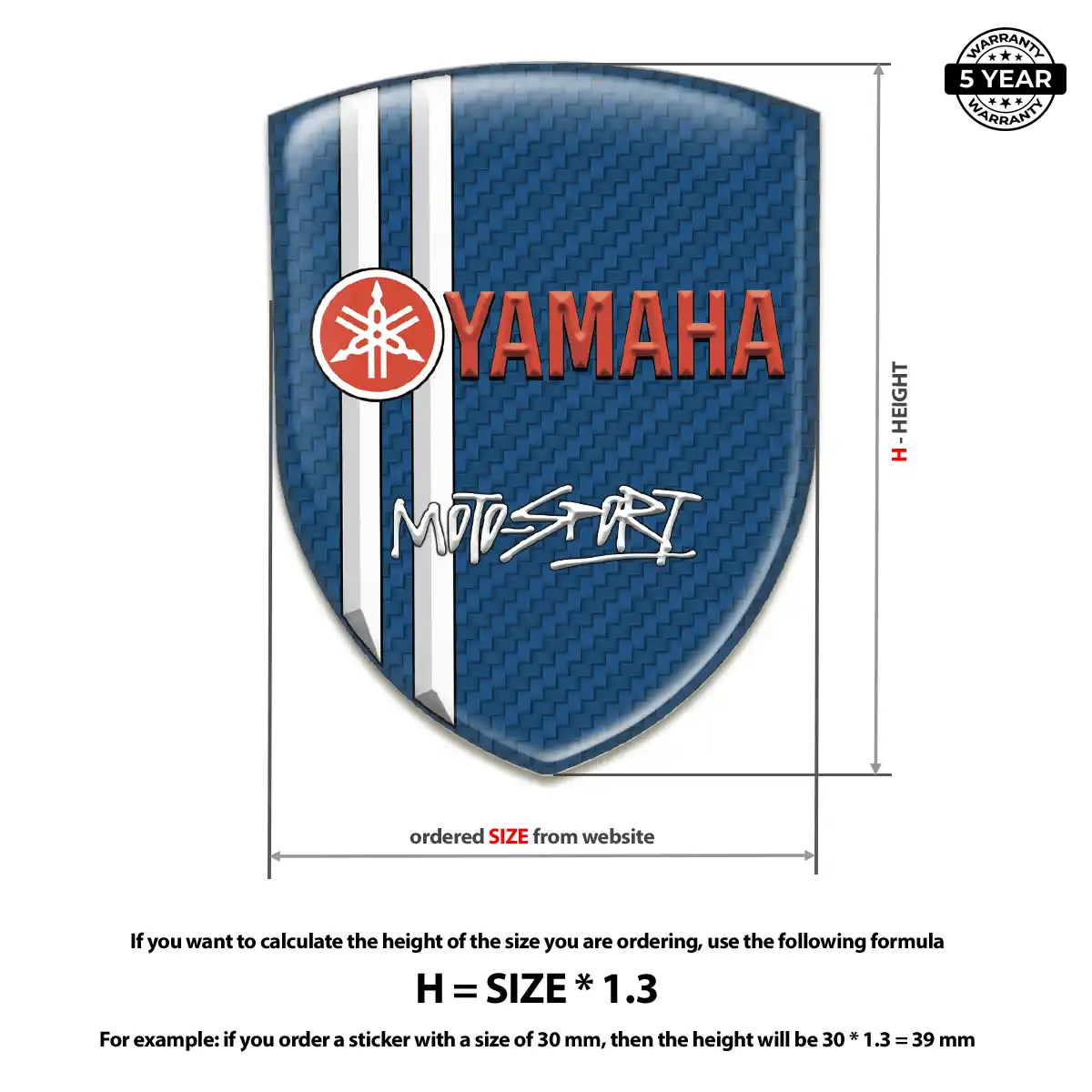 Yamaha Emblem Badge Logo Sleek Style