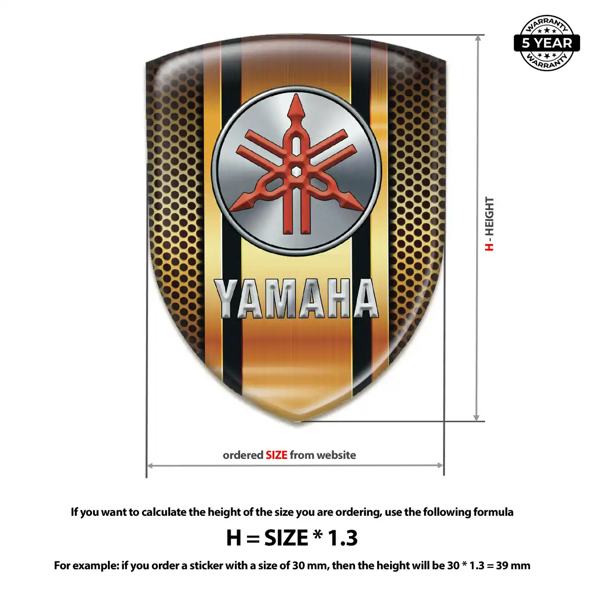 Yamaha Emblem Badge Noble Edition