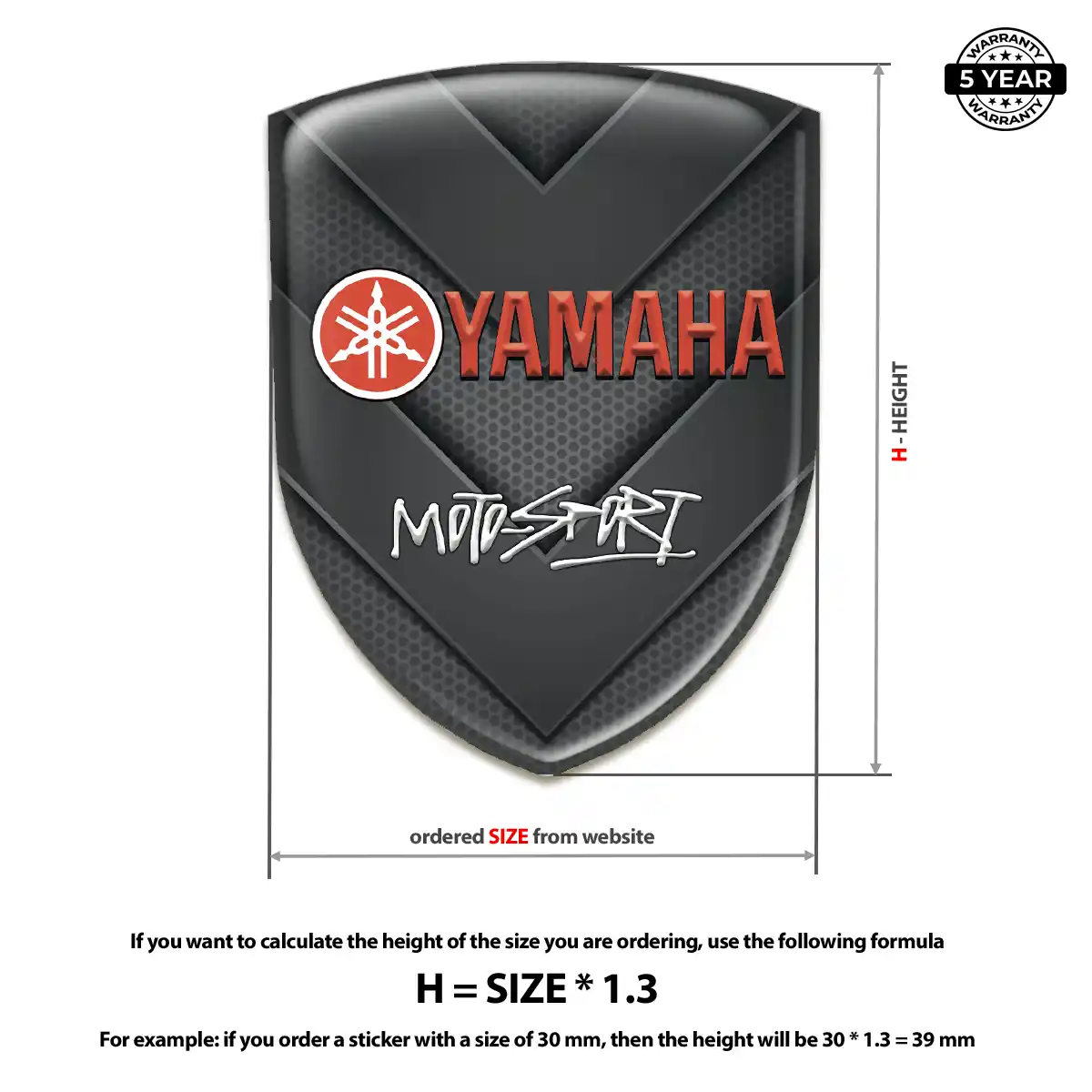 Yamaha Emblem Badge Prestige Line