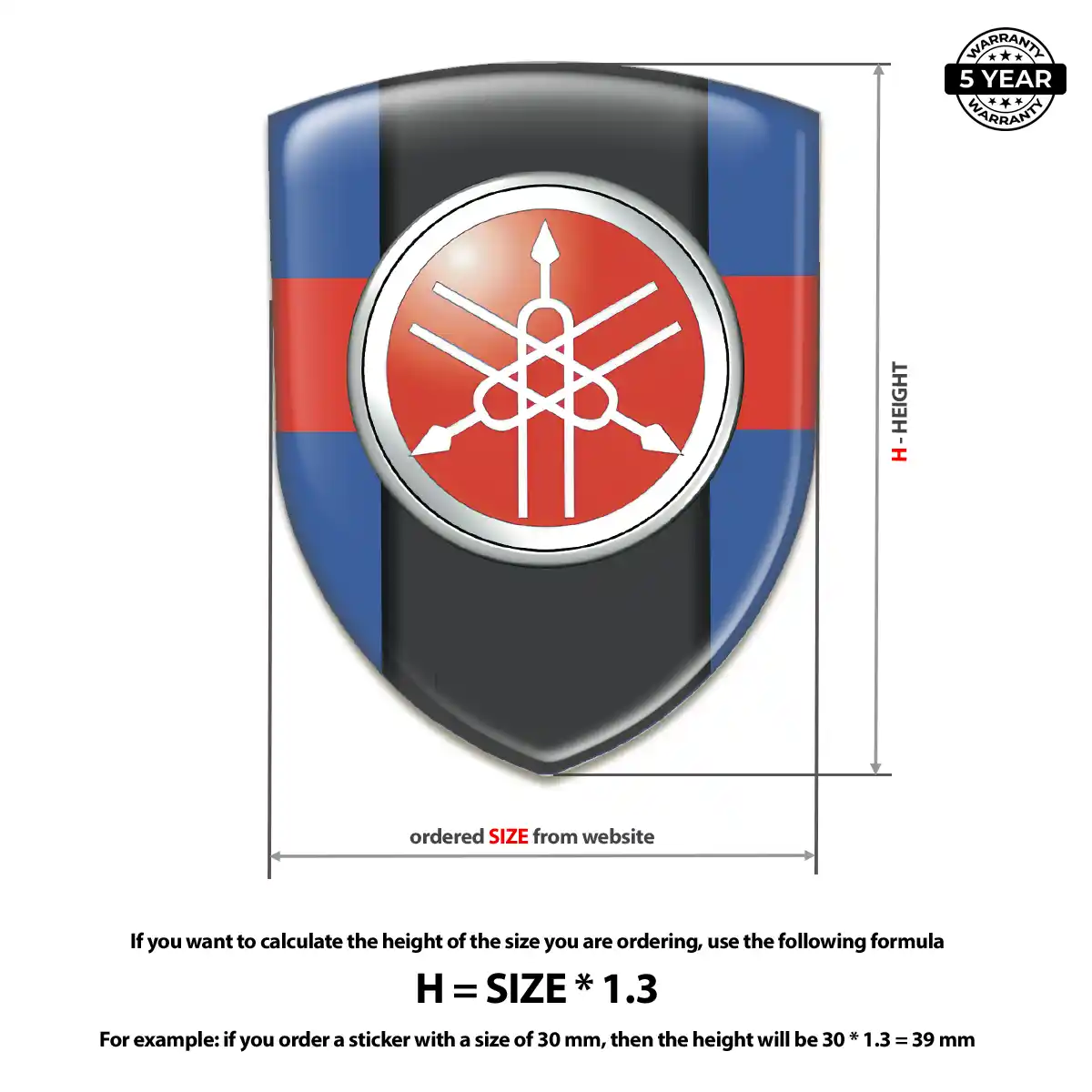 Yamaha Emblem Badge Sport Tuning