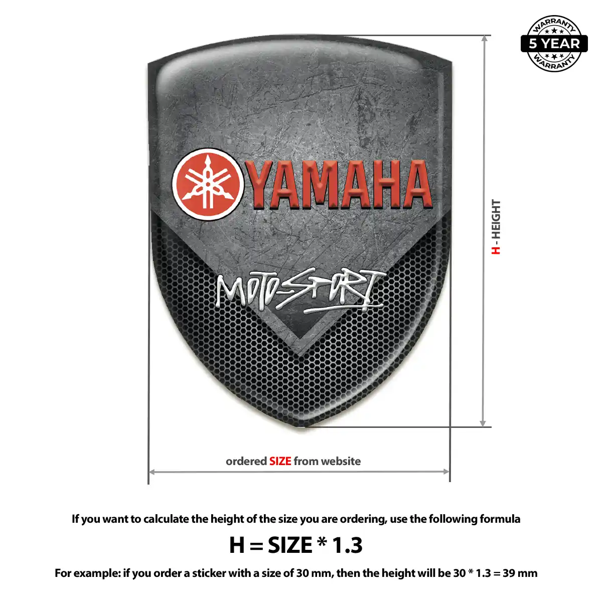 Yamaha Emblem Badge Street Tuning