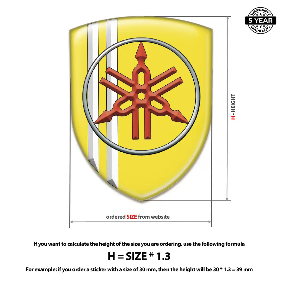 Yamaha Emblem Badge Superior Craft