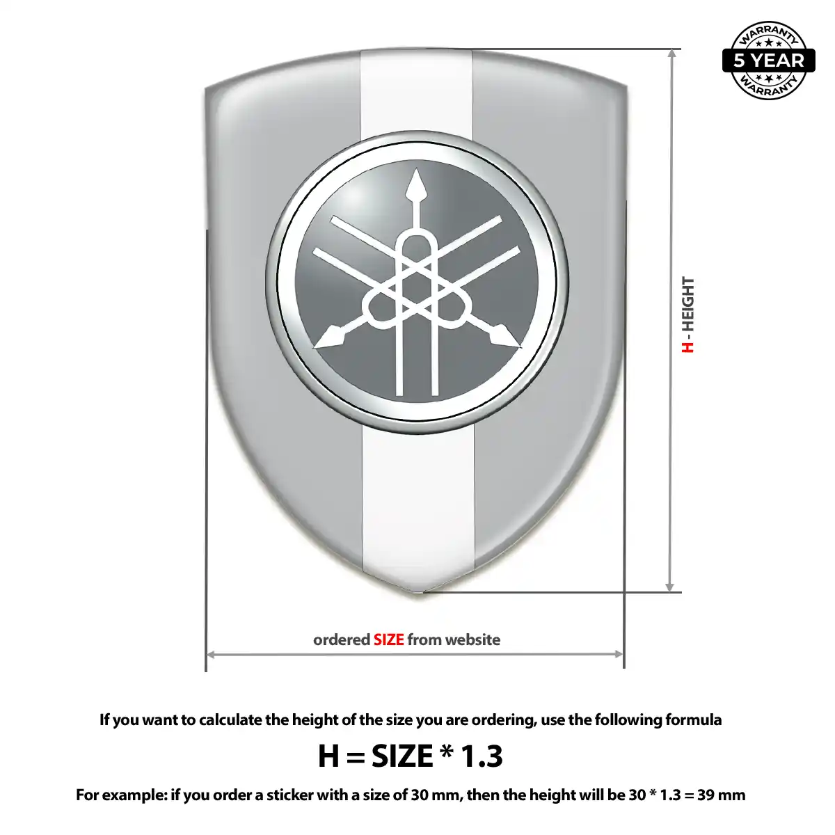 Yamaha Emblem Crest Elite Finish