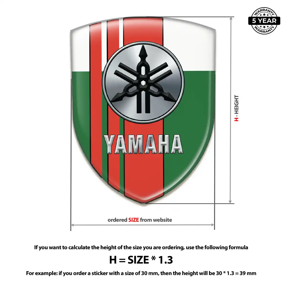 Yamaha Emblem Crest Outer Style