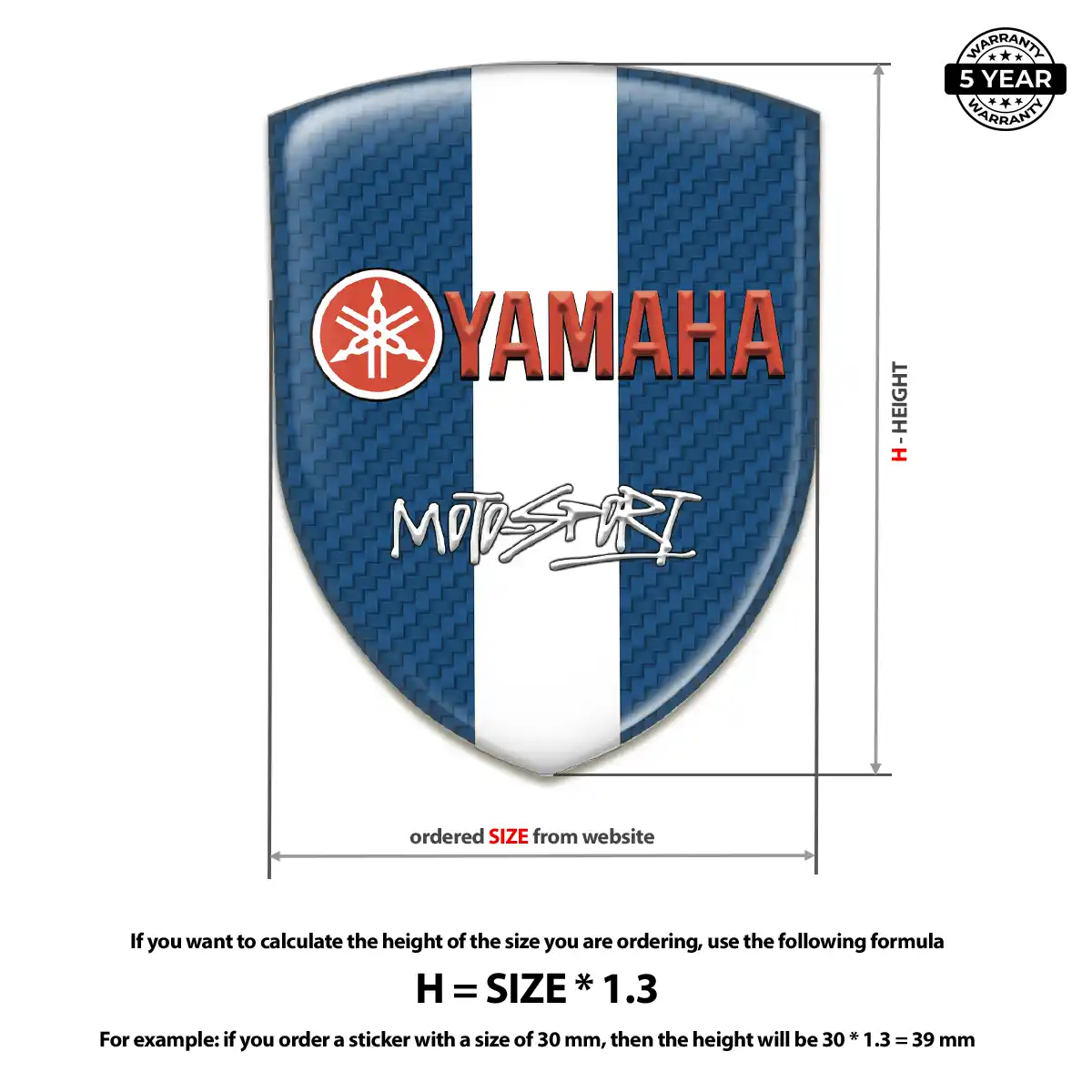 Yamaha Emblem Crest Prime Quality