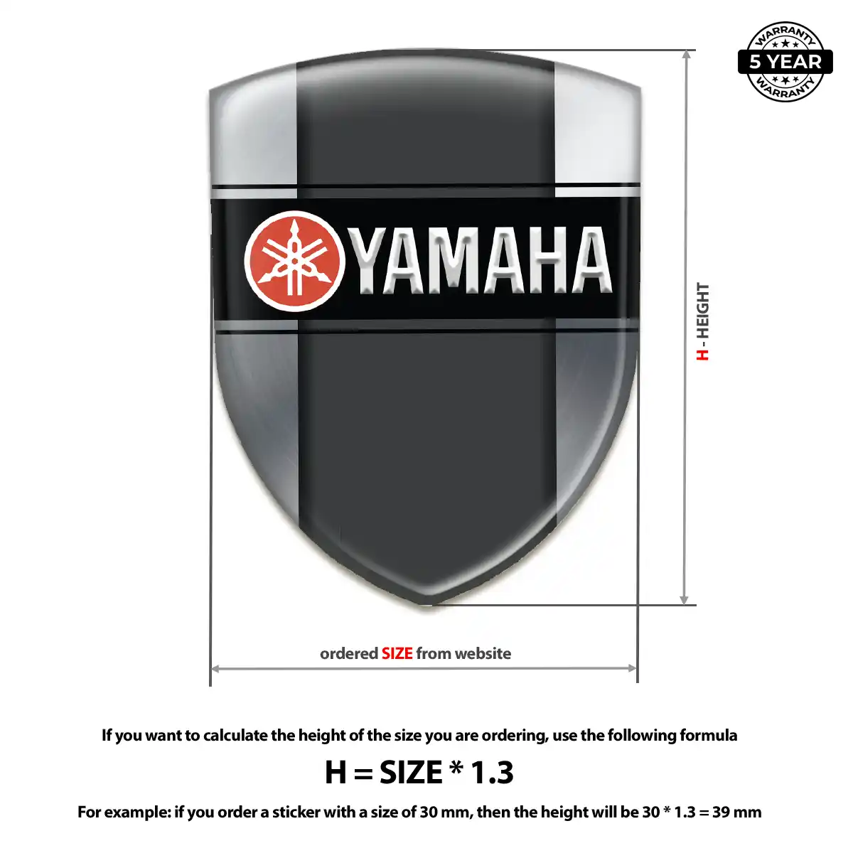 Yamaha Emblem Crest Refined Design