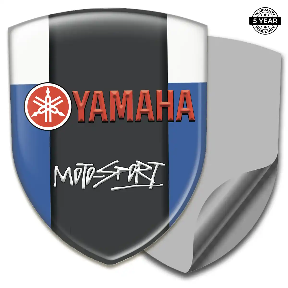Yamaha Emblem Domed Badge Branded Line