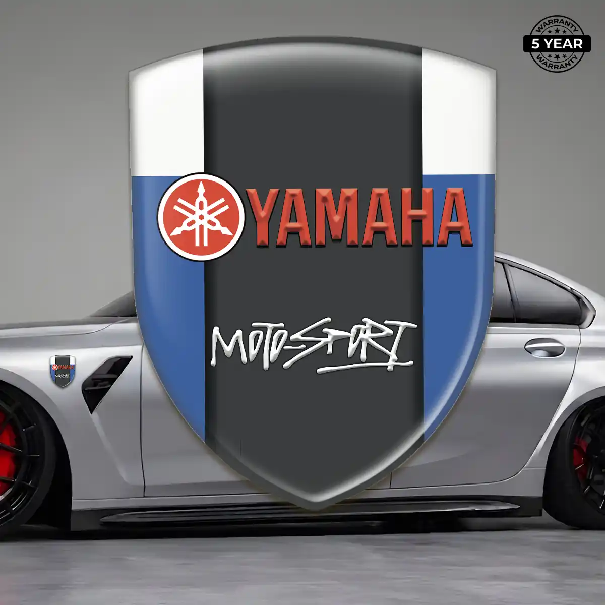 Yamaha Emblem Domed Badge Branded Line