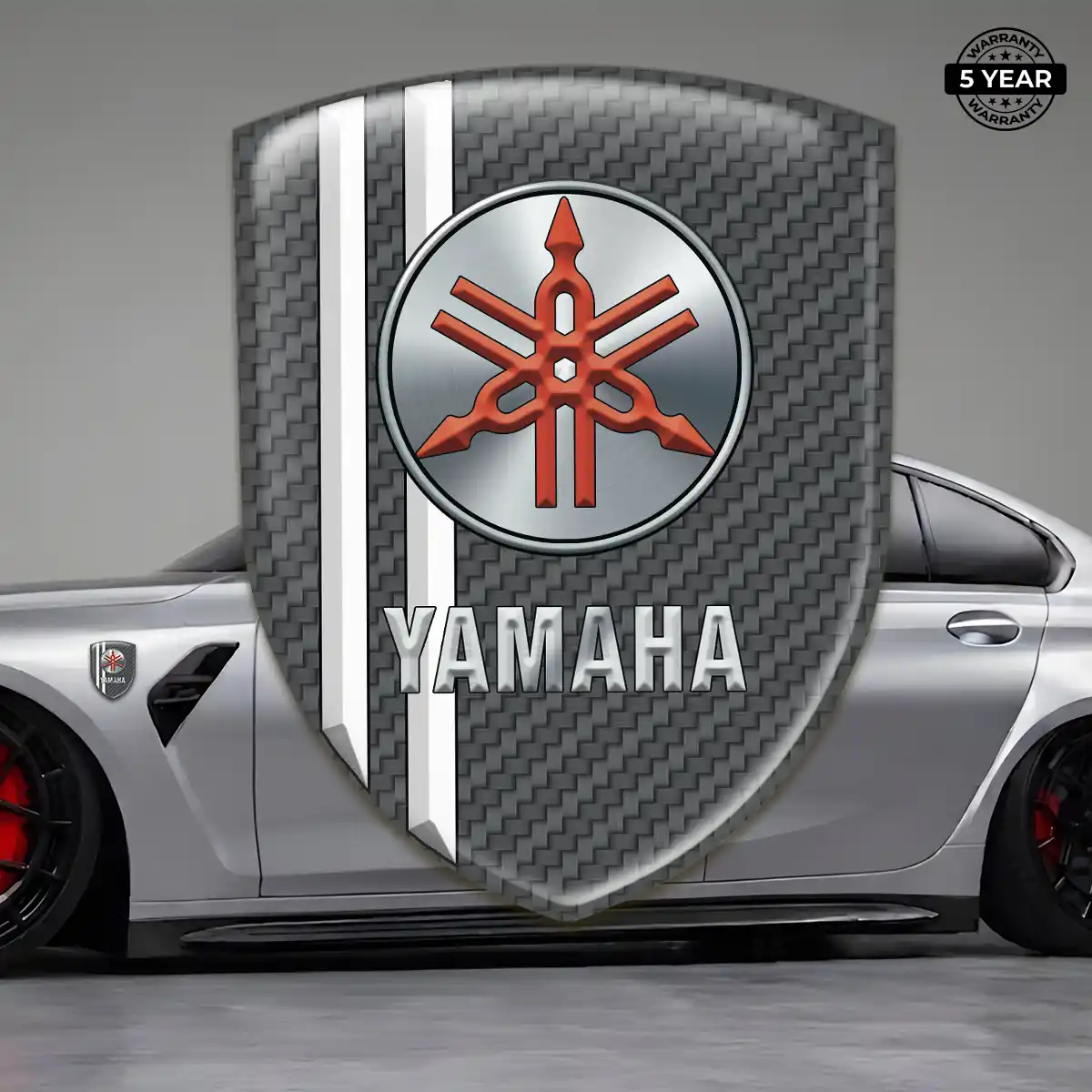 Yamaha Emblem Domed Badge Marked Edition