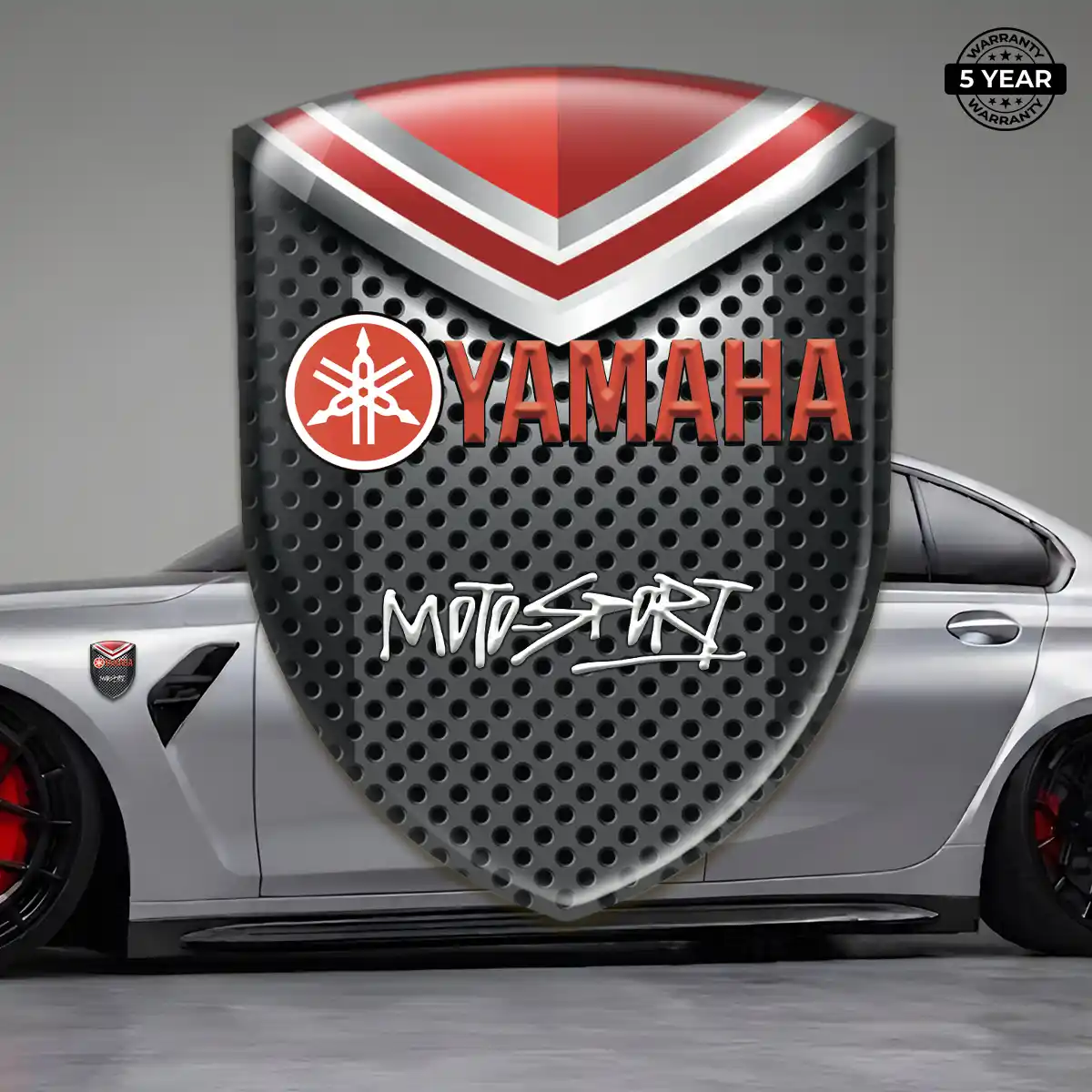 Yamaha Emblem Domed Badge Performance Style