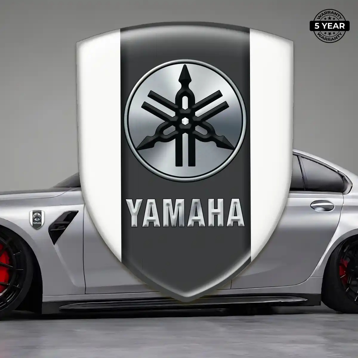 Yamaha Emblem Domed Badge Refined Design