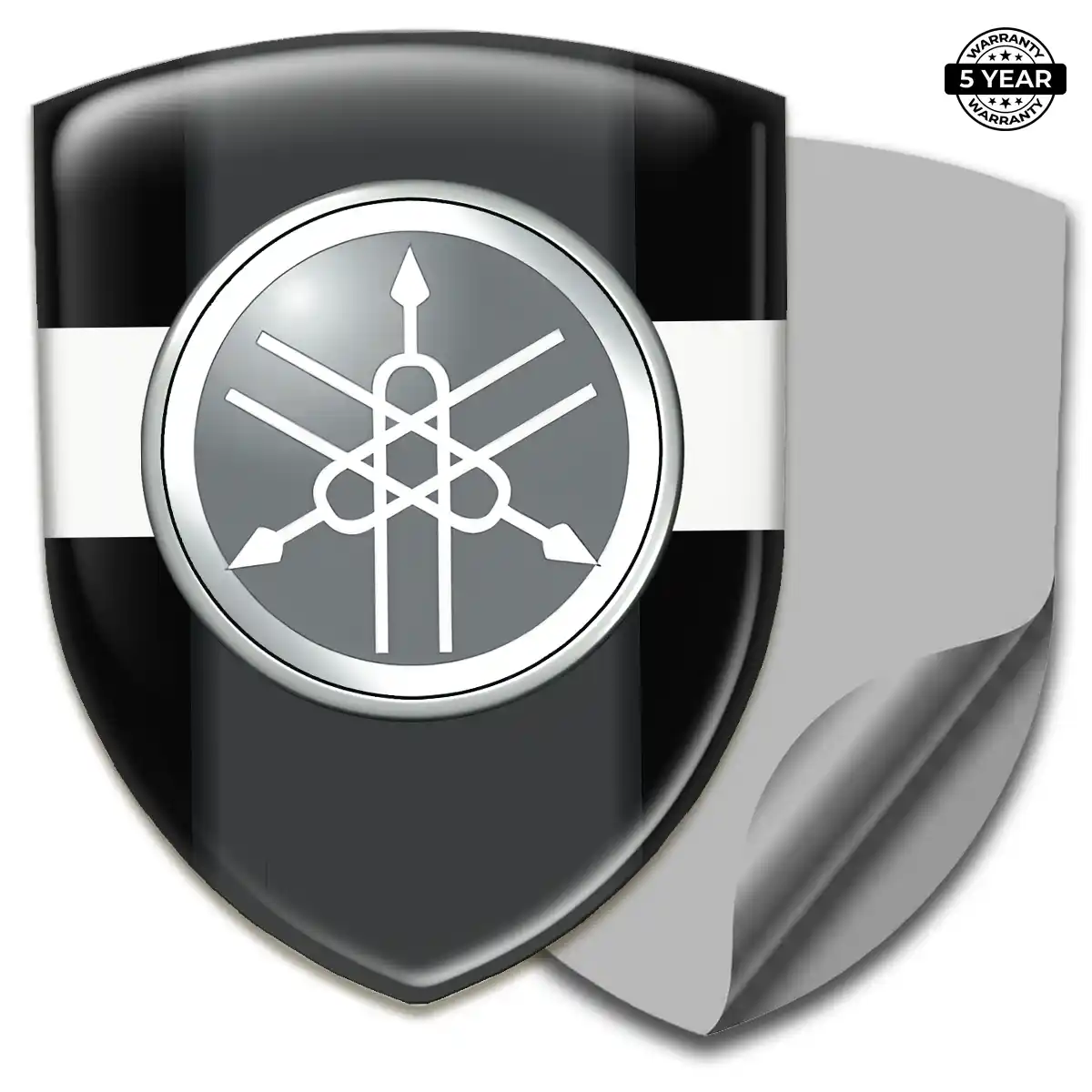 Yamaha Emblem Domed Badge Resin Luxe