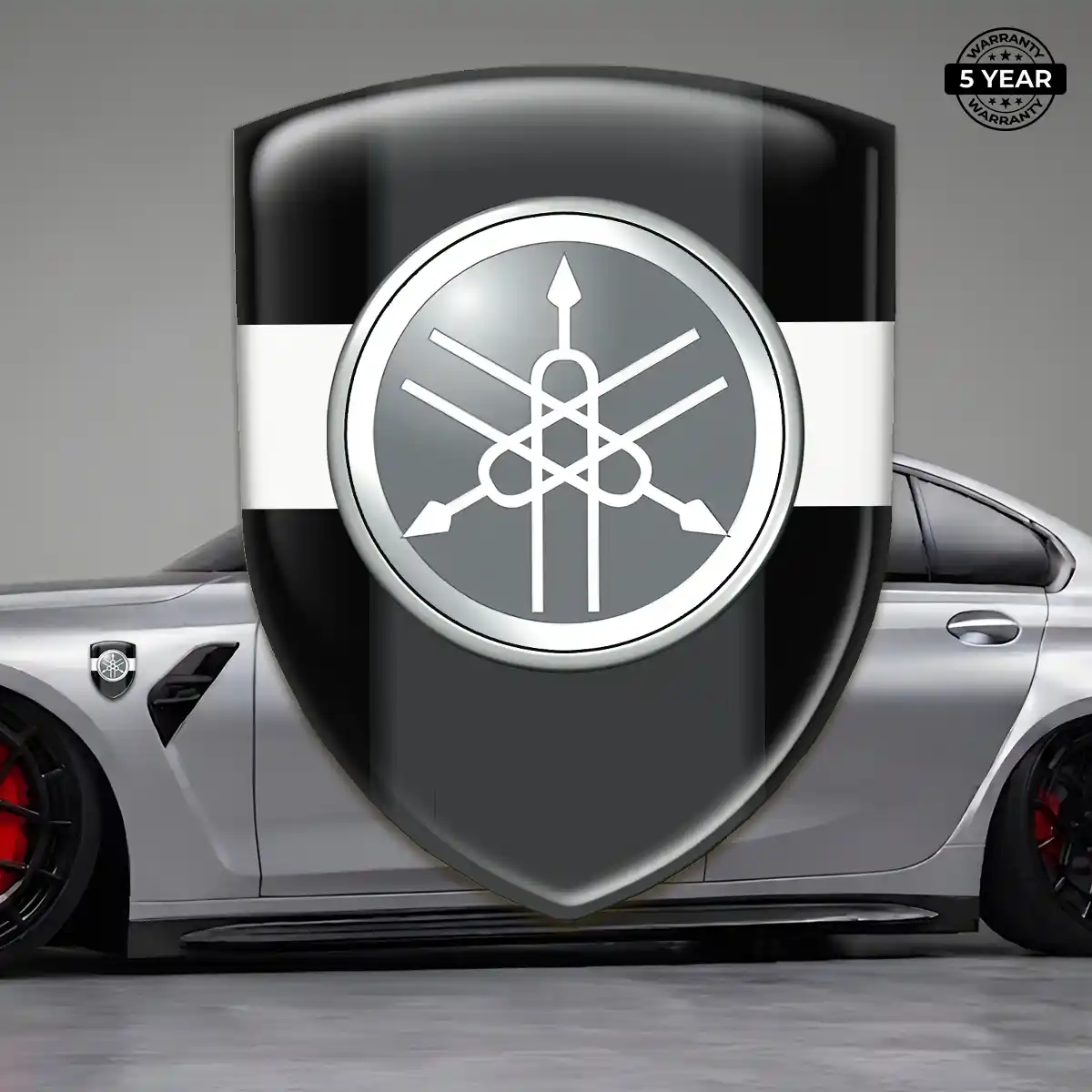 Yamaha Emblem Domed Badge Resin Luxe
