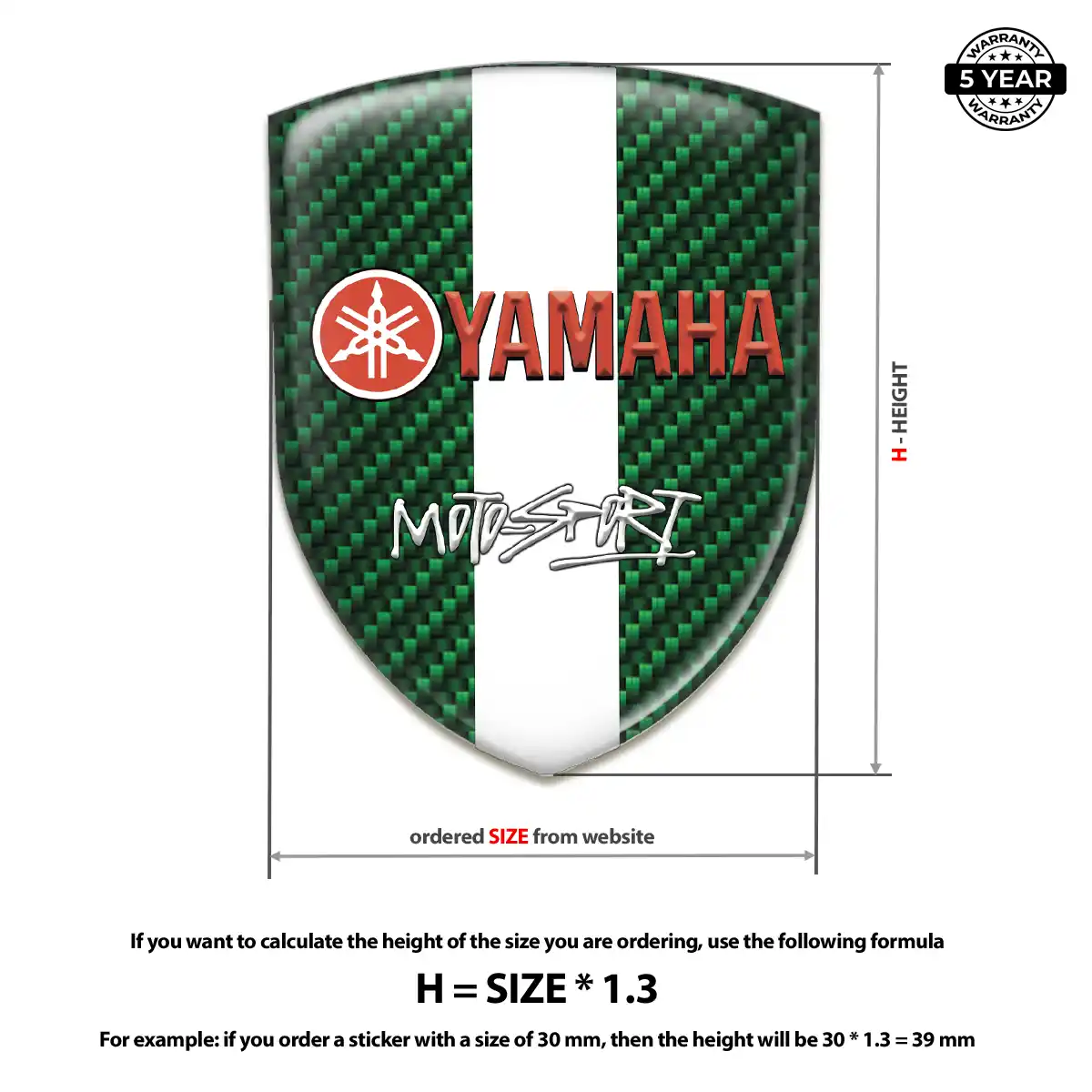 Yamaha Emblem Domed Badge Signature Edition