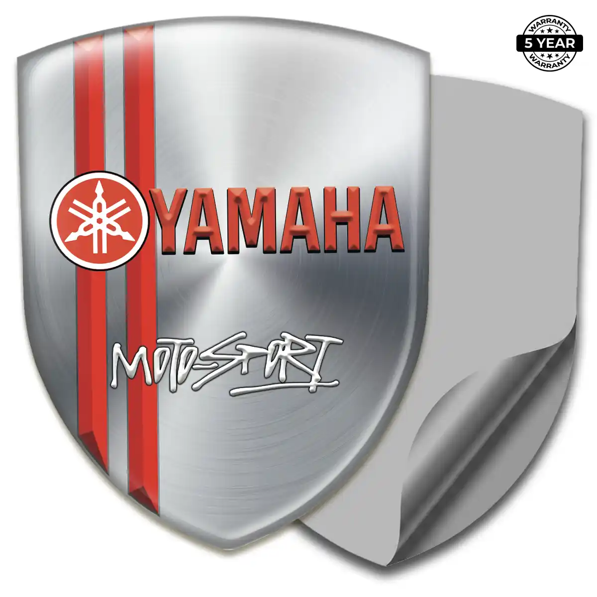 Yamaha Emblem Domed Badge Sleek Style