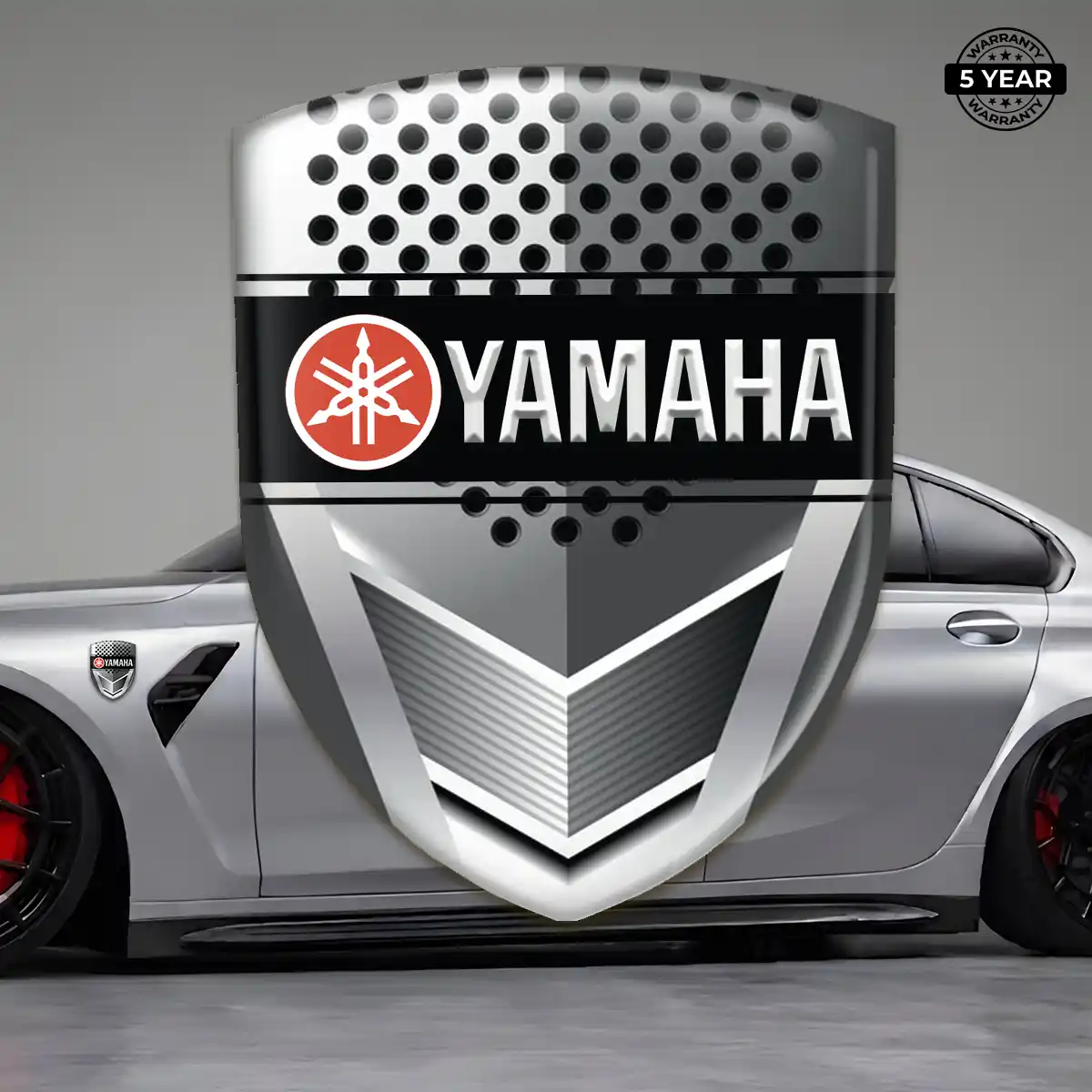 Yamaha Emblem Domed Badge Vortex Series