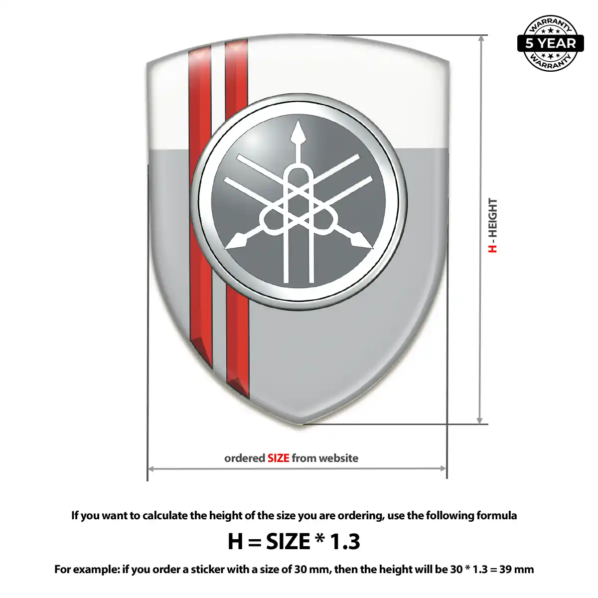 Yamaha Emblem Logo Badge Deluxe Edition