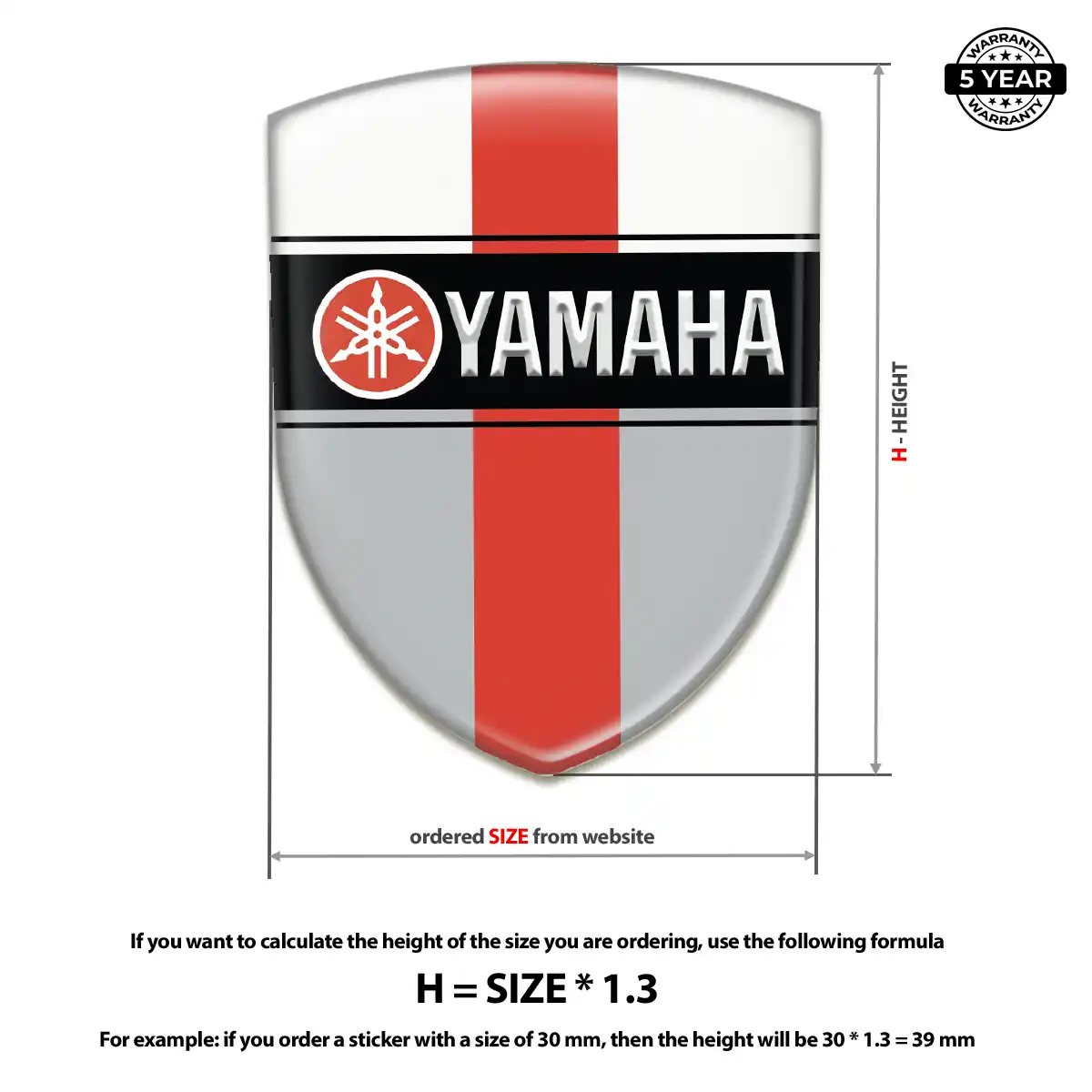 Yamaha Emblem Logo Badge Exterior Luxe
