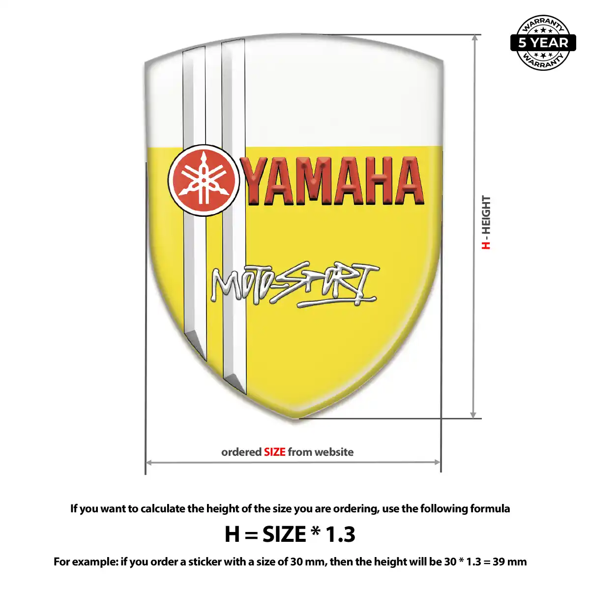 Yamaha Emblem Logo Badge Interior Luxe