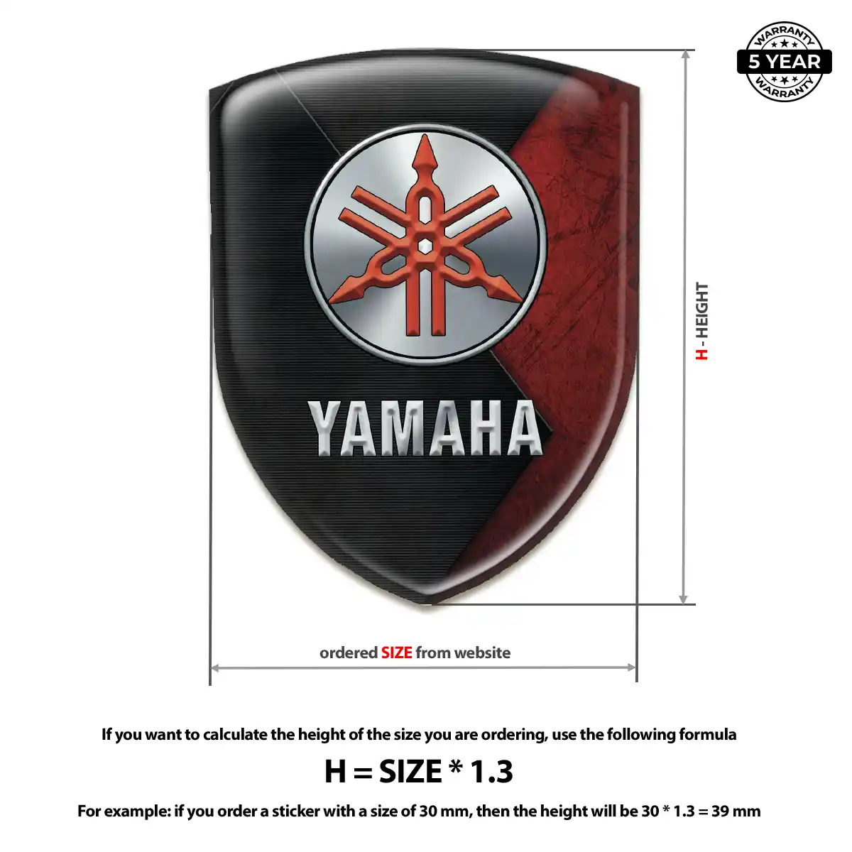 Yamaha Emblem Logo Badge Marked Edition