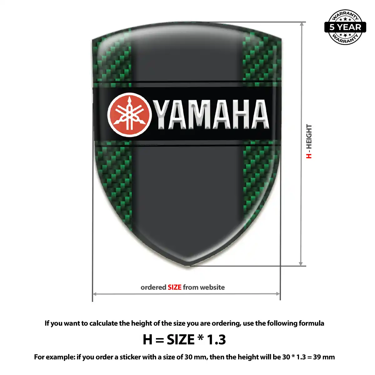 Yamaha Emblem Logo Badge Opulent Line