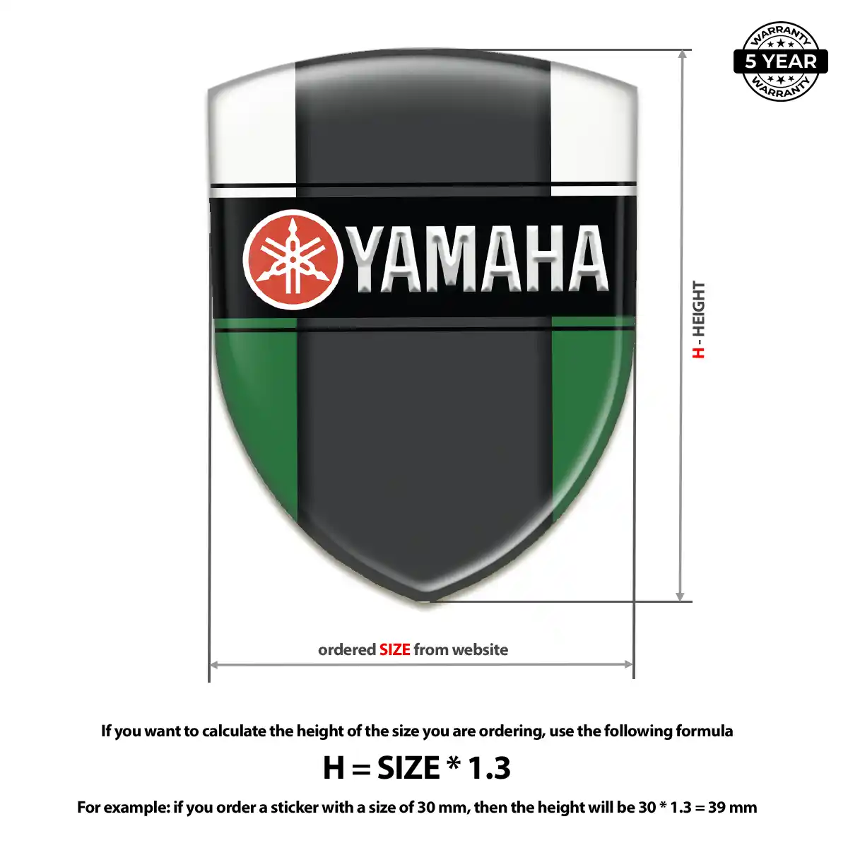 Yamaha Emblem Logo Badge Performance Style