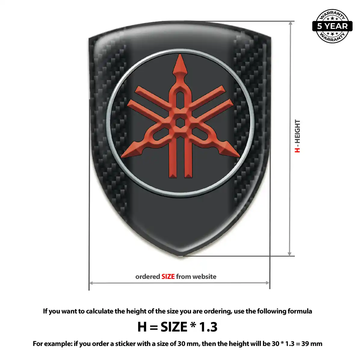 Yamaha Emblem Logo Badge Prestige Line