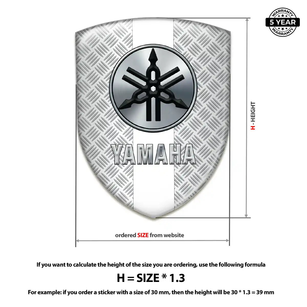Yamaha Emblem Logo Badge Prime Quality