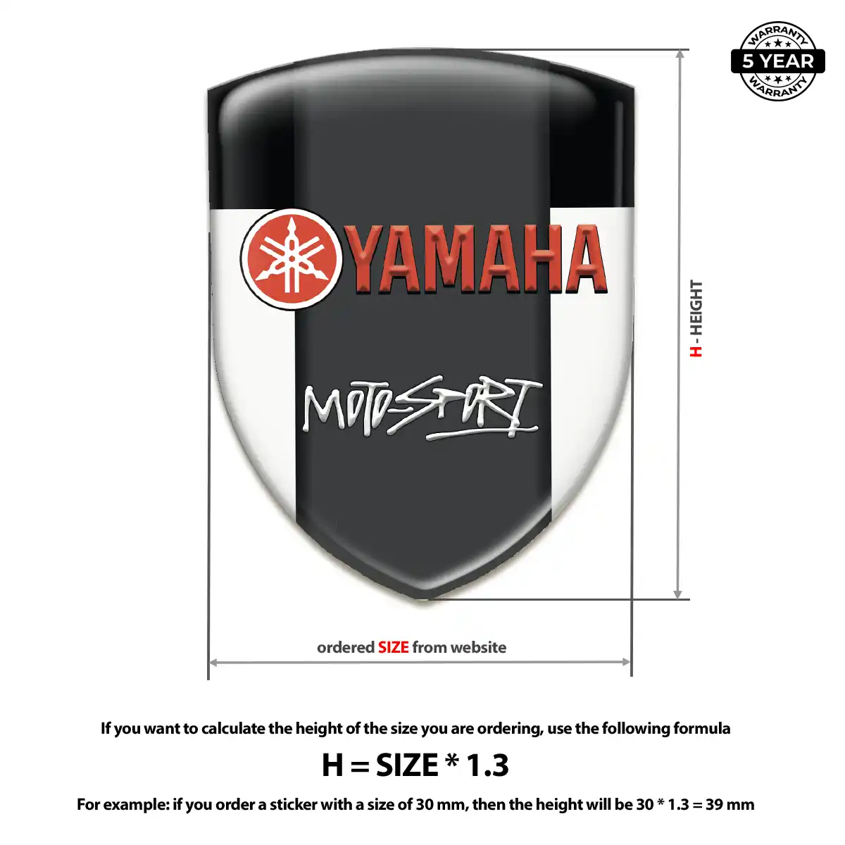 Yamaha Emblem Logo Badge Superior Craft