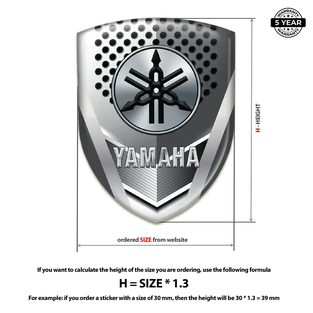 Yamaha Emblem Logo Outer Style