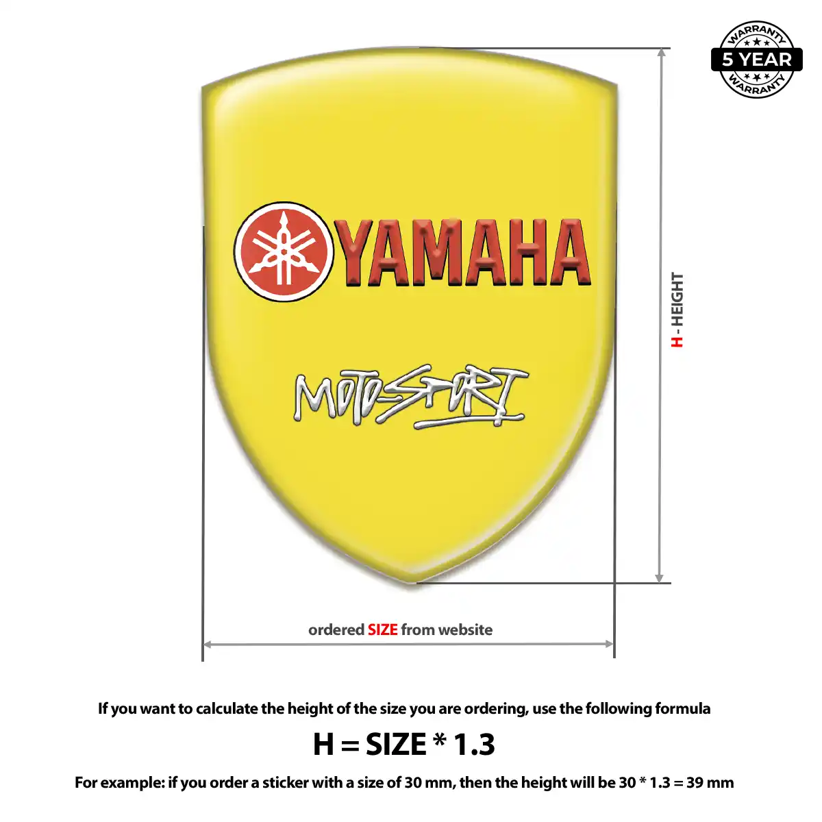 Yamaha Emblem Logo Prime Quality