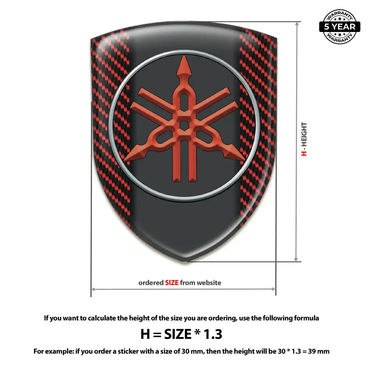 Yamaha Emblem Shield Elite Finish