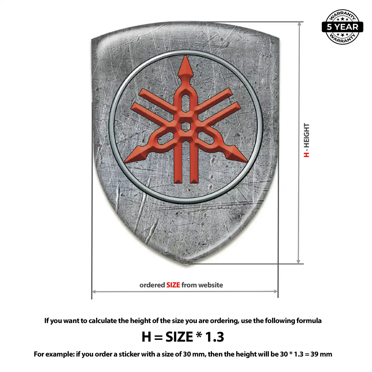 Yamaha Emblem Shield Marked Edition