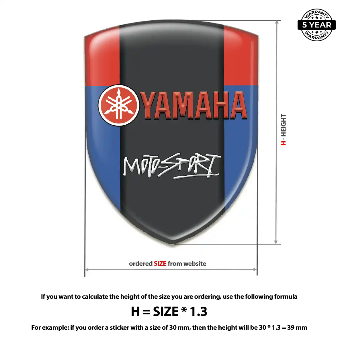 Yamaha Emblem Shield Performance Style