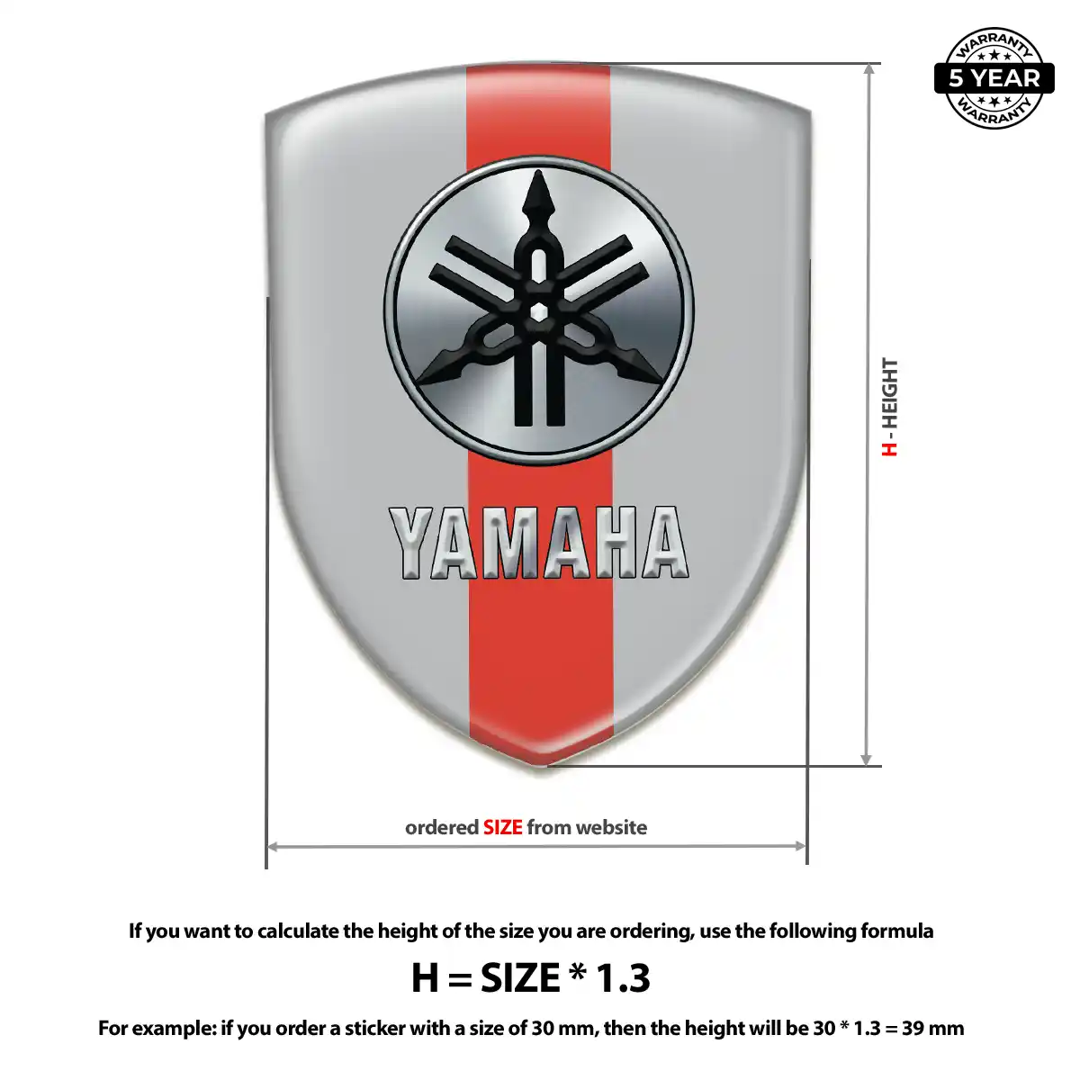 Yamaha Emblem Shield Refined Design