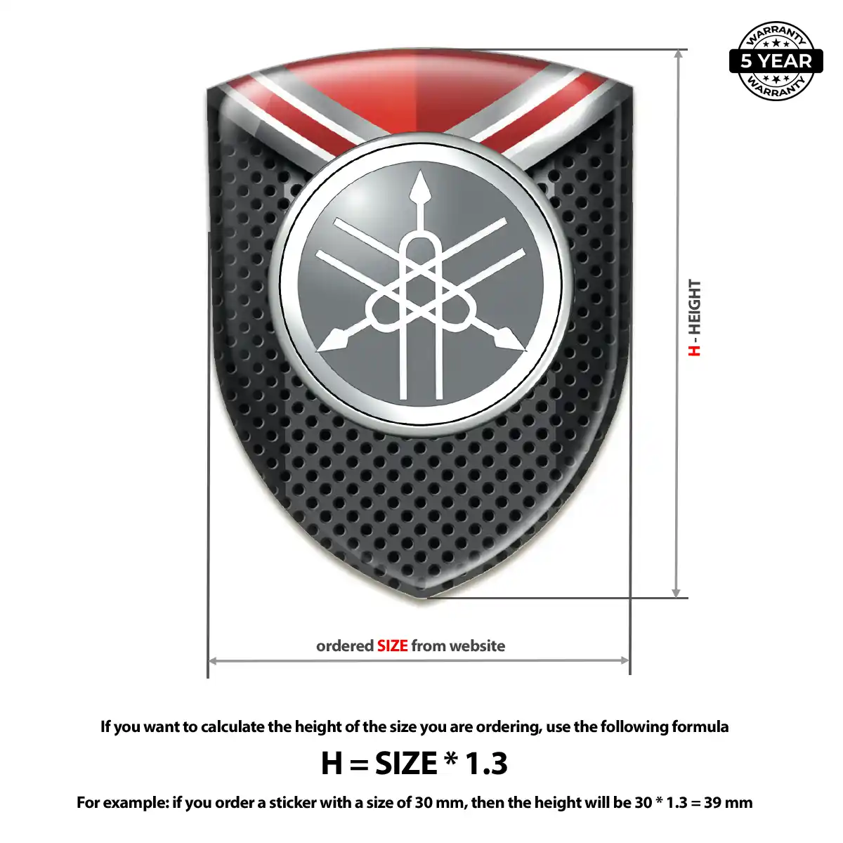 Yamaha Emblem Shield Signature Grade