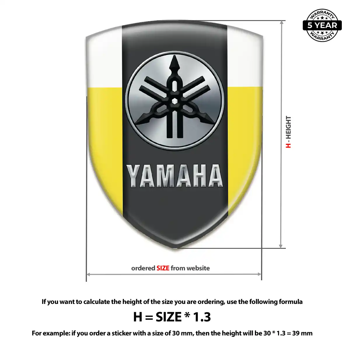 Yamaha Emblem Shield Vortex Series