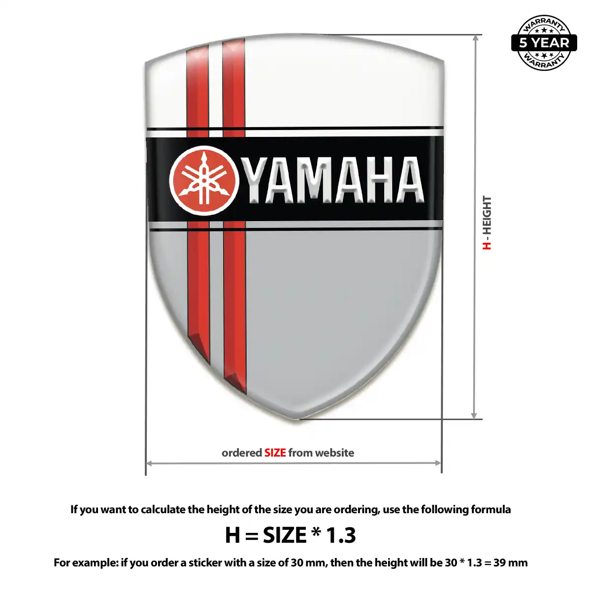 Yamaha Emblem Silicone Elite Finish
