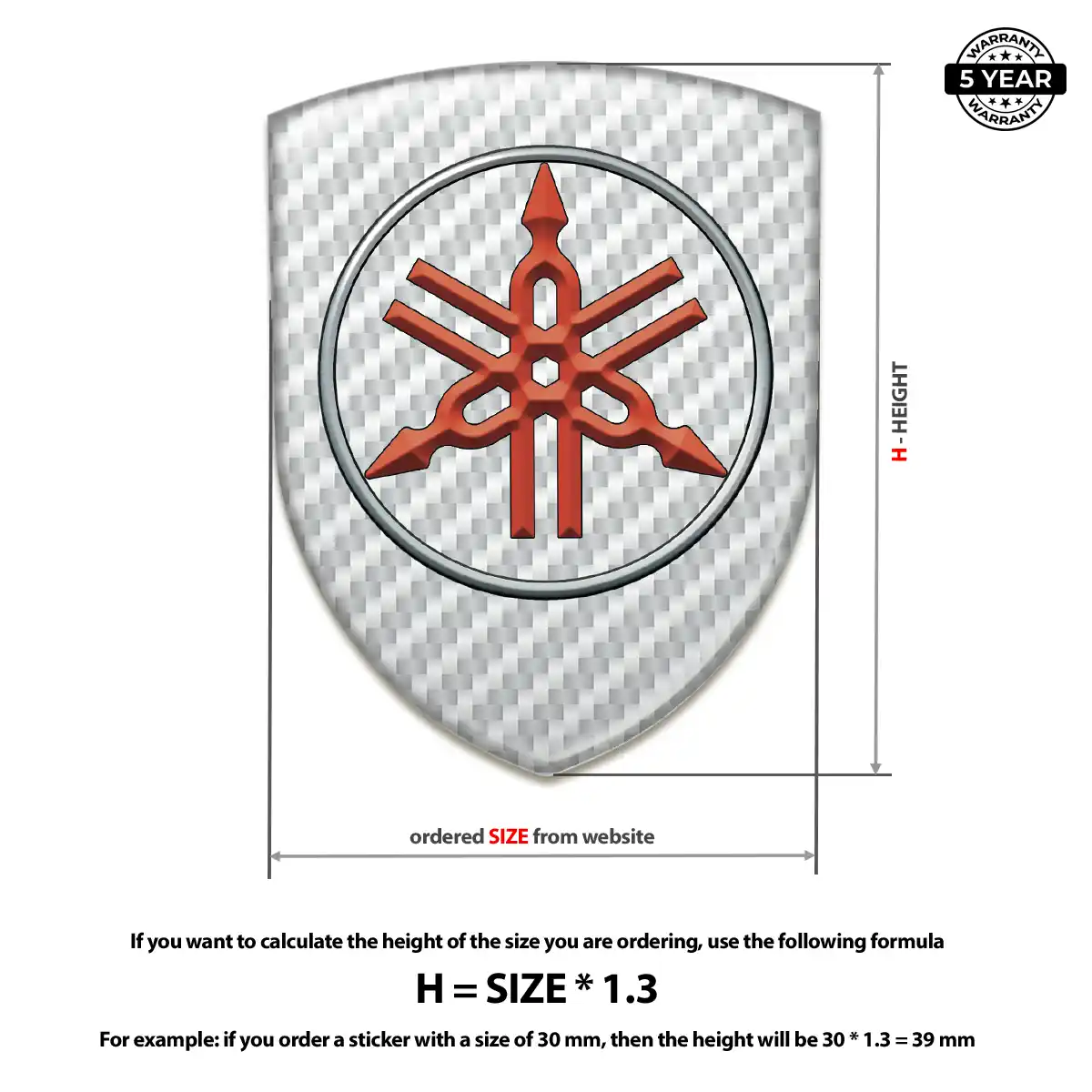 Yamaha Emblem Silicone Exterior Luxe